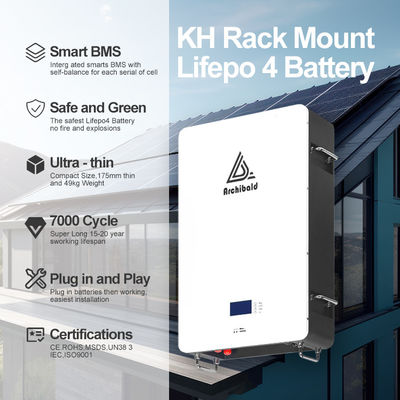 Υβριδικό δίκτυο Powerwall Lifepo4 Home μπαταρία 48V 200ah 10Kwh 51.2v 300ah μπαταρίες ιόντων λιθίου με WIFI