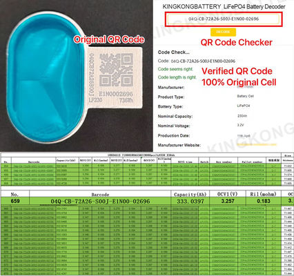 BMS 48V 200ah Πρισματική μπαταρία φωσφορικών ιόντων λιθίου για OEM Power Wall