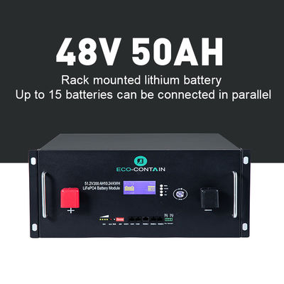 Προσαρμοσμένη διάσταση 48v Rack Mount Lithium Battery για το σπίτι Rack Solar Energy Storage Solution