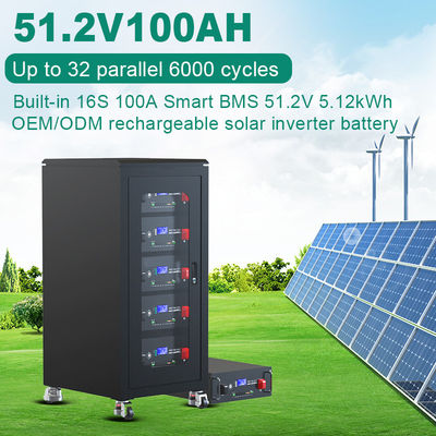 Προσαρμοσμένη διάσταση 48v Rack Mount Lithium Battery για το σπίτι Rack Solar Energy Storage Solution