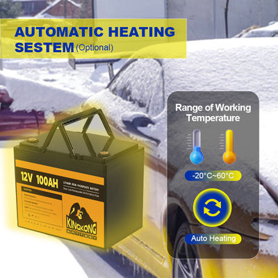 Χωρισμός OEM Πολωνία LiFePo4 μπαταρία 12v 24v 36V 48v μπαταρία αποθήκευσης ενέργειας IP65 Αδιάβροχο θέρμανση Pad Προσαρμόστε