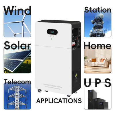 Δυνατό 5-10 kWh εύρος ισχύος εξόδου Συστήματα συσσωρευτών ηλιακής ενέργειας για εκτός δικτύου