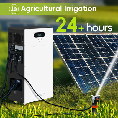 Τράπεζα σταθμού ηλεκτρικής ενέργειας All In One Inverter Υβριδικό εκτός δικτύου AC 5kw 10kw 15kw 20kw Ηλιακό σύστημα μπαταρίας αποθήκευσης ενέργειας Λιθίου LiFePO4