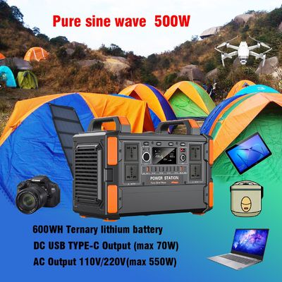 500W / 1KW μπαταρίες λιθίου φορητό σύστημα ηλιακής ενέργειας γεννήτρια για την οικιακή τηλεόραση και τα φώτα
