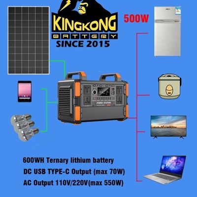 500W / 1KW μπαταρίες λιθίου φορητό σύστημα ηλιακής ενέργειας γεννήτρια για την οικιακή τηλεόραση και τα φώτα