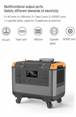 LiFePO4 μπαταρία EU 230V Οικιακή UPS 3000W Ηλιακή γεννήτρια για κατασκηνώσεις και ανάγκες έκτακτης ανάγκης