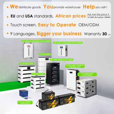 Δυνατές μπαταρίες λιθίου 10Kw 30Kw 220V