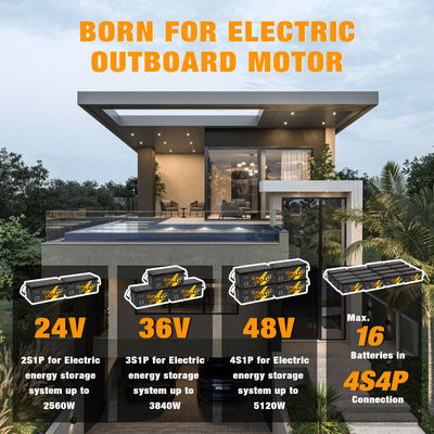 12V 12.8V 24V 48V Volt 100Ah 120Ah 200Ah 300Ah 400Ah Αναφορτιζόμενο Lifepo4 Βαθύ κύκλο Li Λιθιοϊονική μπαταρία Συσκευή σφραγισμένη