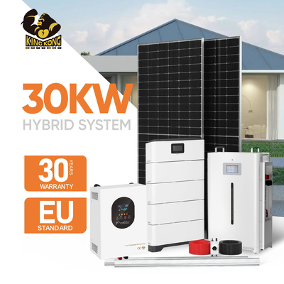 Ηλιακό πάνελ Πλήρες φωτοβολταϊκό σύστημα 5KW 10KW 20KW 30KW Οικιακή πλήρης εγκατάσταση στέγης, εκτός δικτύου Ηλιακό σύστημα Υβριδική ενέργεια