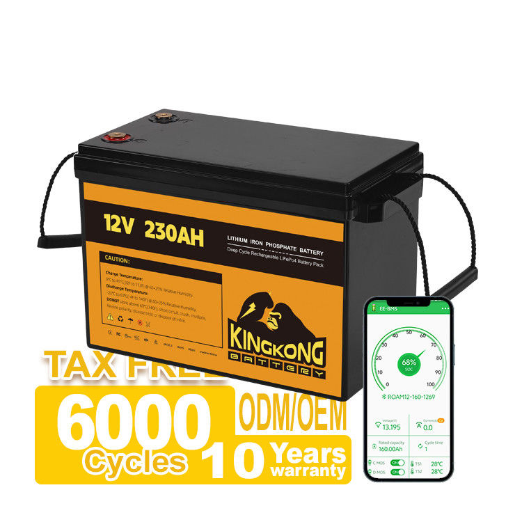 Ενεργειακά εργαλεία OEM ODM 12.8V 100ah 200ah 300ah Λιθιογενής μπαταρία 12V με έλεγχο APP