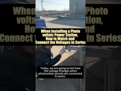 Πώς να ταιριάζει και να συνδέεται η τάση σειράς κατά την εγκατάσταση συστήματος παραγωγής ηλιακής ενέργειας